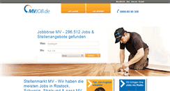 Desktop Screenshot of mvjob.de